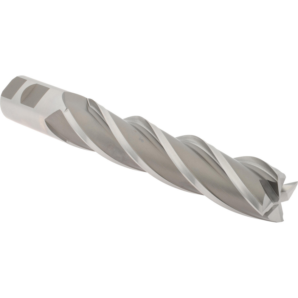 Hertel GG041116 Square End Mill: 1-1/4 Dia, 6 LOC, 1-1/4 Shank Dia, 8-1/2 OAL, 4 Flutes, High Speed Steel Image