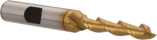 Hertel GH99914219 Square End Mill: 1/4 Dia, 1-1/4 LOC, 3/8 Shank Dia, 3-1/8 OAL, 2 Flutes, High Speed Steel Image