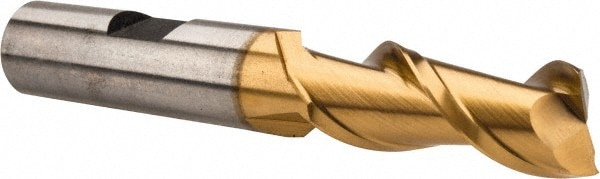 Hertel GH070032 Square End Mill: 1/2 Dia, 1-1/4 LOC, 1/2 Shank Dia, 3-1/4 OAL, 2 Flutes, High Speed Steel Image