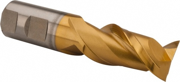 Hertel GH070064 Square End Mill: 1 Dia, 2 LOC, 1 Shank Dia, 4-1/2 OAL, 2 Flutes, High Speed Steel Image