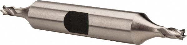 Hertel GG99914179 Square End Mill: 1/8 Dia, 3/16 LOC, 3/8 Shank Dia, 2-3/4 OAL, 4 Flutes, High Speed Steel Image