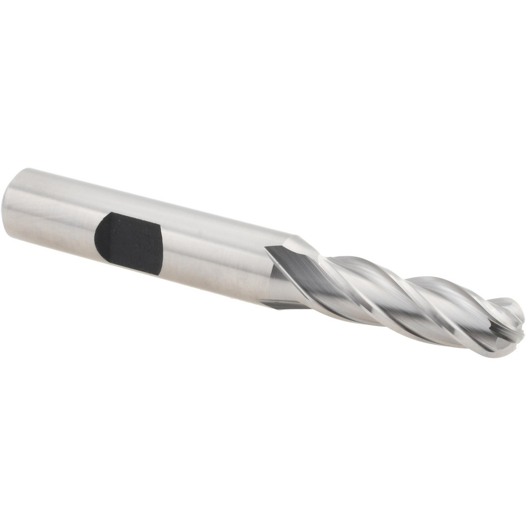 Hertel GG99914153 Ball End Mill: 0.3125" Dia, 1" LOC, 4 Flute, High Speed Steel Image