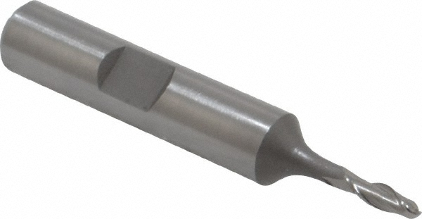 Hertel GG99914958 Ball End Mill: 0.125" Dia, 0.375" LOC, 2 Flute, High Speed Steel Image
