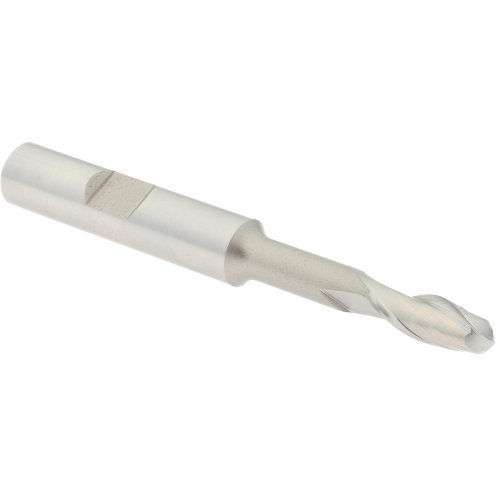 Hertel GG111016 Ball End Mill: 0.25" Dia, 0.625" LOC, 2 Flute, High Speed Steel Image