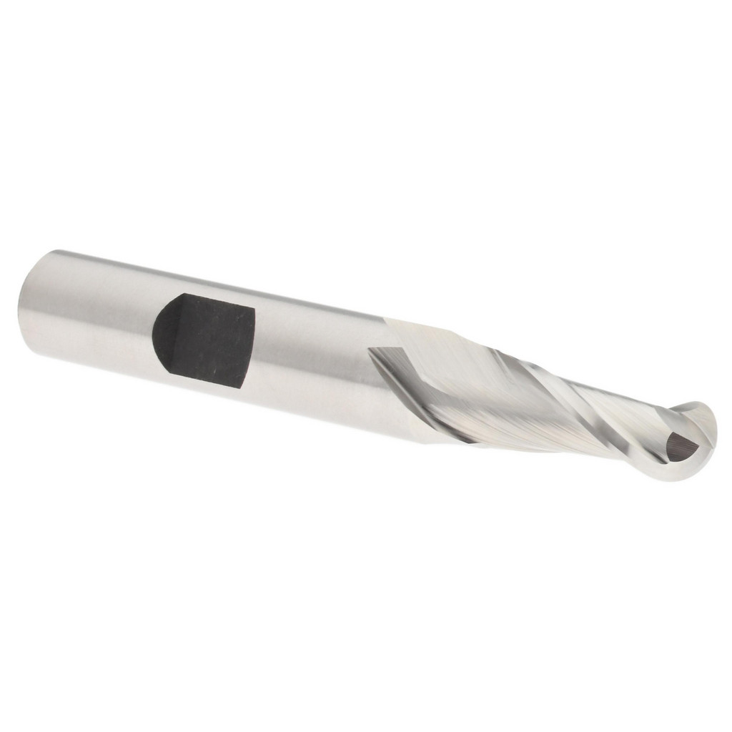 Hertel E2110020 Ball End Mill: 0.3125" Dia, 0.75" LOC, 2 Flute, Cobalt Image