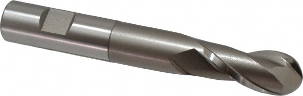 Hertel E2111048 Ball End Mill: 0.75" Dia, 1.625" LOC, 2 Flute, Cobalt Image