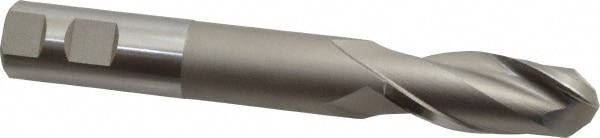 Hertel E2111064 Ball End Mill: 1" Dia, 2.5" LOC, 2 Flute, Cobalt Image