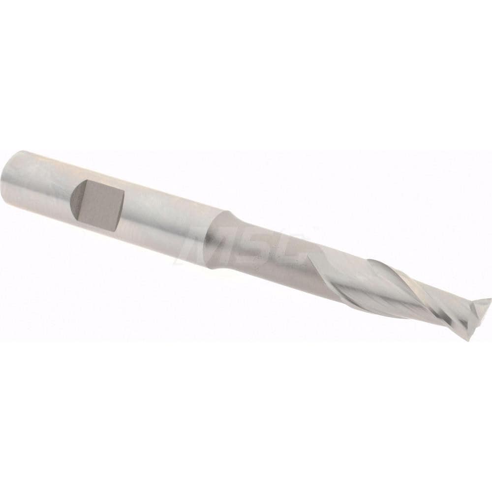 Hertel E2033020 Square End Mill: 5/16 Dia, 3/4 LOC, 3/8 Shank Dia, 3-5/16 OAL, 2 Flutes, Cobalt Image