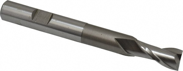 Hertel E2033024 Square End Mill: 3/8 Dia, 3/4 LOC, 3/8 Shank Dia, 3-5/16 OAL, 2 Flutes, Cobalt Image