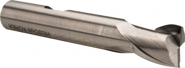 Hertel E299914083 Square End Mill: 7/16 Dia, 7/16 LOC, 3/8 Shank Dia, 2-7/16 OAL, 2 Flutes, Cobalt Image