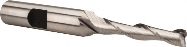 Hertel E299914084 Square End Mill: 7/32 Dia, 1-1/4 LOC, 3/8 Shank Dia, 3-1/16 OAL, 2 Flutes, Cobalt Image