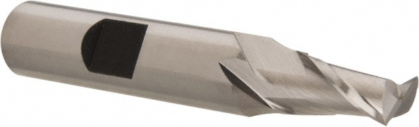 Hertel GG030018 Square End Mill: 9/32 Dia, 9/16 LOC, 3/8 Shank Dia, 2-3/8 OAL, 2 Flutes, Cobalt Image