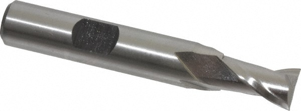 Hertel GG030022 Square End Mill: 11/32 Dia, 9/16 LOC, 3/8 Shank Dia, 2-3/8 OAL, 2 Flutes, Cobalt Image