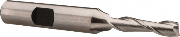 Hertel E299914088 Square End Mill: 7/32 Dia, 7/8 LOC, 3/8 Shank Dia, 2-3/4 OAL, 2 Flutes, Cobalt Image