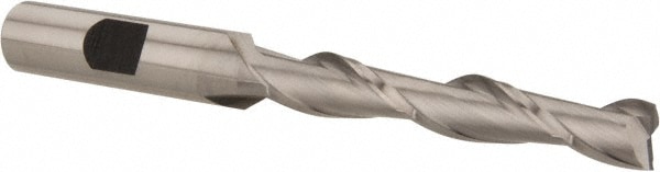 Hertel E299914097 Square End Mill: 5/16 Dia, 2 LOC, 3/8 Shank Dia, 3-3/4 OAL, 2 Flutes, Cobalt Image