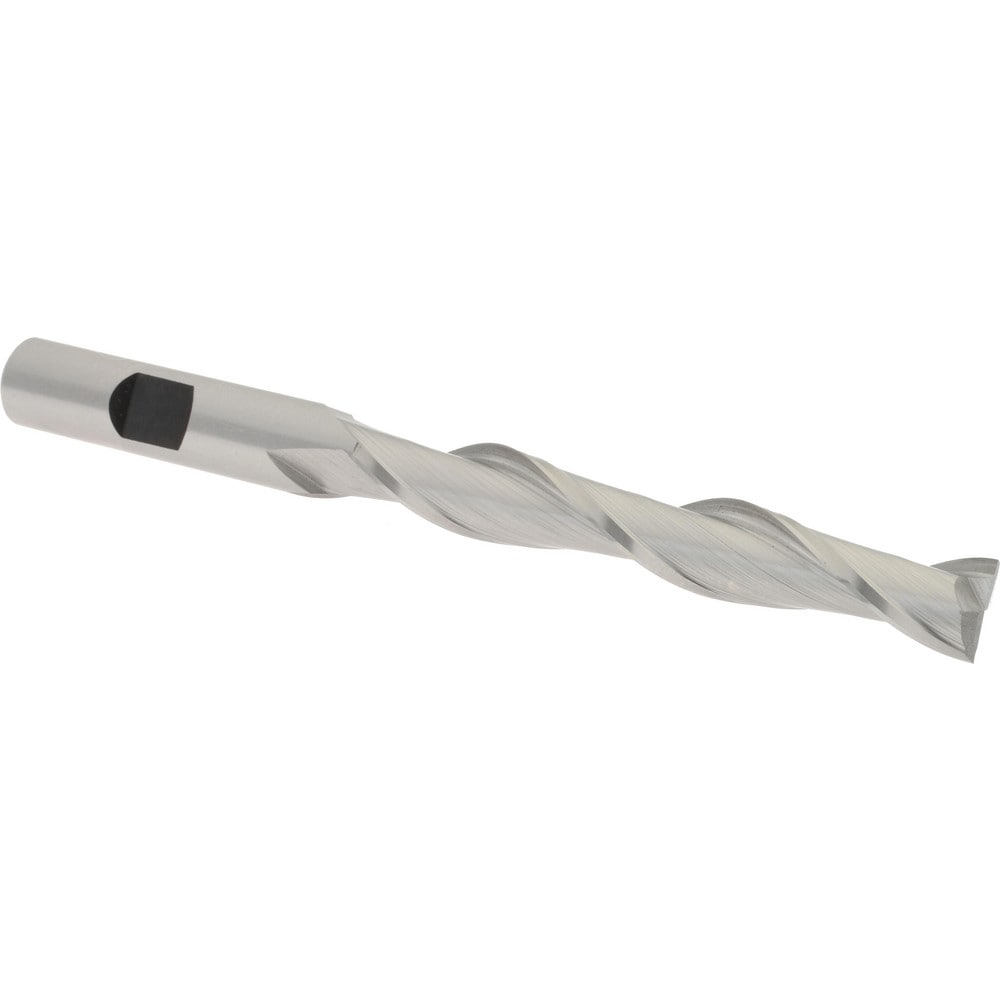 Hertel E299914098 Square End Mill: 3/8 Dia, 2-1/2 LOC, 3/8 Shank Dia, 4-1/4 OAL, 2 Flutes, Cobalt Image