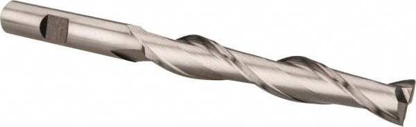 Hertel E299914099 Square End Mill: 7/16 Dia, 2-3/4 LOC, 3/8 Shank Dia, 4-3/4 OAL, 2 Flutes, Cobalt Image