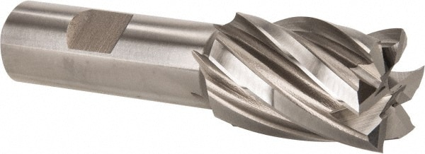 Hertel E299914037 Square End Mill: 1-1/16 Dia, 1-1/2 LOC, 3/4 Shank Dia, 3-7/8 OAL, 6 Flutes, Cobalt Image