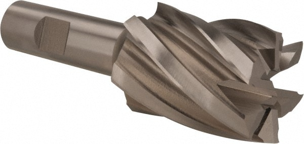 Hertel E299914042 Square End Mill: 1-1/2 Dia, 2 LOC, 3/4 Shank Dia, 4-3/8 OAL, 6 Flutes, Cobalt Image