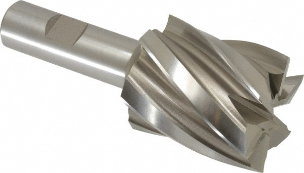 Hertel E299914044 Square End Mill: 1-3/4 Dia, 2 LOC, 3/4 Shank Dia, 4-3/8 OAL, 6 Flutes, Cobalt Image