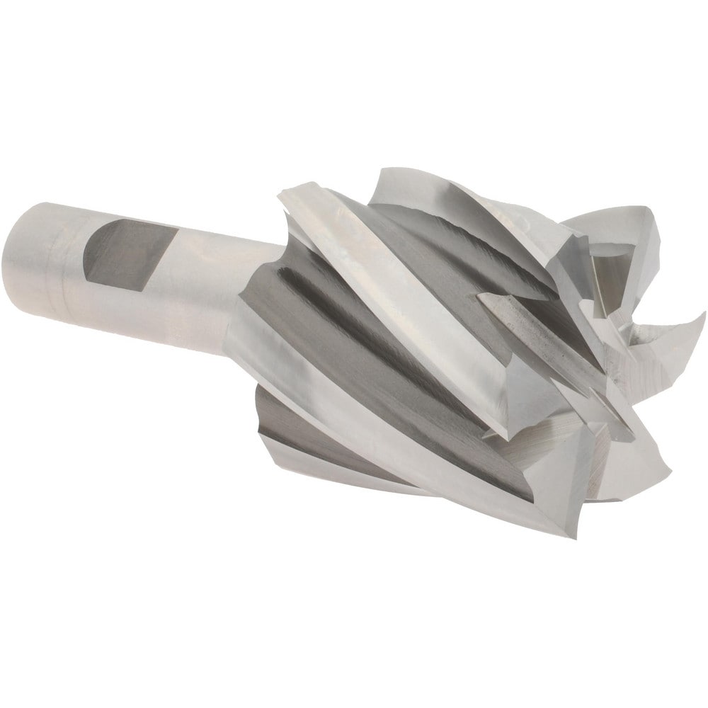 Hertel E299914045 Square End Mill: 1-7/8 Dia, 2 LOC, 3/4 Shank Dia, 4-3/8 OAL, 6 Flutes, Cobalt 