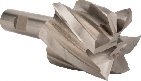 Hertel E2042904 Square End Mill: 2 Dia, 2 LOC, 3/4 Shank Dia, 4-1/2 OAL, 6 Flutes, Cobalt 