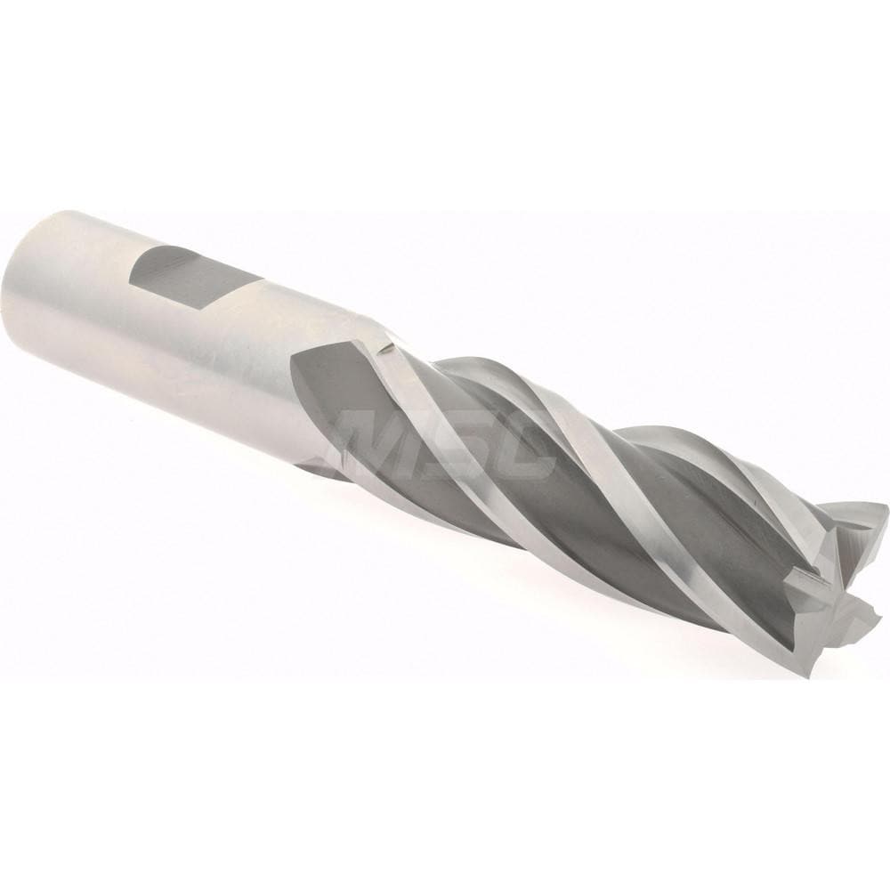 Hertel E299914046 Square End Mill: 3/4 Dia, 2-1/4 LOC, 3/4 Shank Dia, 4-1/2 OAL, 4 Flutes, Cobalt Image