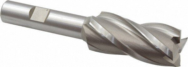 Hertel E299914047 Square End Mill: 7/8 Dia, 1-7/8 LOC, 1/2 Shank Dia, 4 OAL, 4 Flutes, Cobalt Image