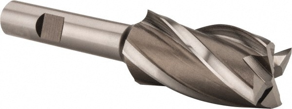 Hertel E299914049 Square End Mill: 1 Dia, 1-7/8 LOC, 1/2 Shank Dia, 4-1/8 OAL, 4 Flutes, Cobalt 