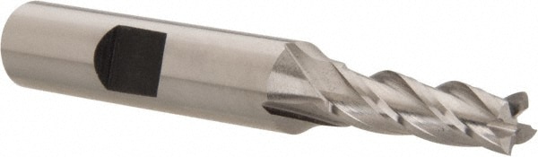 Hertel E299914113 Square End Mill: 1/4 Dia, 7/8 LOC, 3/8 Shank Dia, 2-11/16 OAL, 4 Flutes, Cobalt 