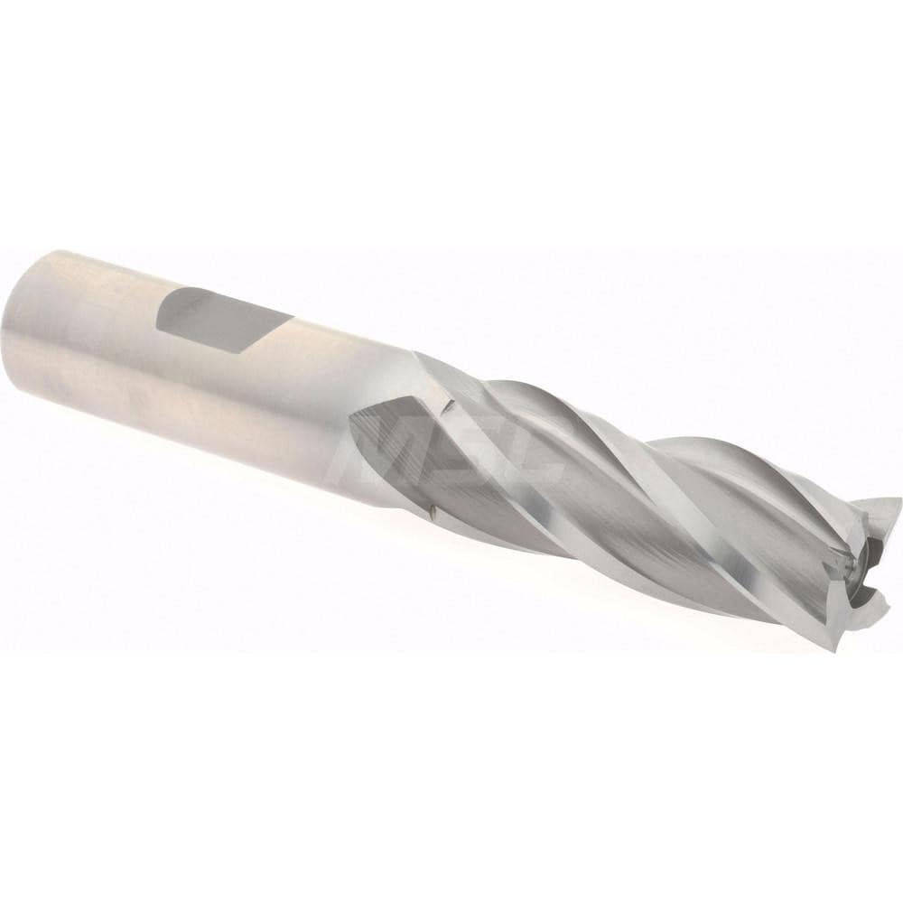 Hertel E2031040 Square End Mill: 5/8 Dia, 1-5/8 LOC, 5/8 Shank Dia, 3-3/4 OAL, 4 Flutes, Cobalt Image