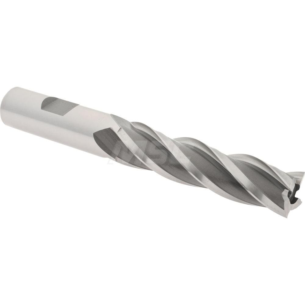 Hertel E2034040 Square End Mill: 5/8 Dia, 2-1/2 LOC, 5/8 Shank Dia, 4-5/8 OAL, 4 Flutes, Cobalt Image