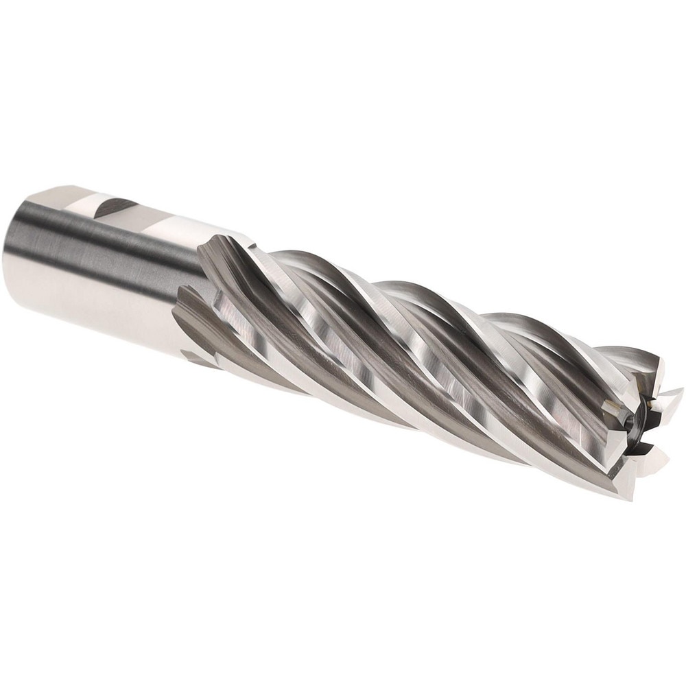 Hertel E2035116 Square End Mill: 1-1/4" Dia, 6 Flutes, 4" LOC, Cobalt, 30 ° Helix Image