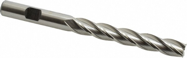 Hertel E2036024 Square End Mill: 3/8 Dia, 2-1/2 LOC, 3/8 Shank Dia, 4-1/4 OAL, 4 Flutes, Cobalt Image