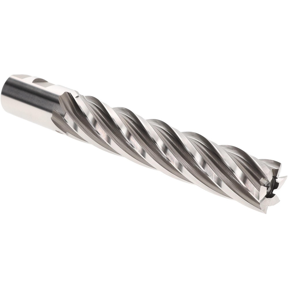 Hertel E2037116 Square End Mill: 1-1/4" Dia, 6 Flutes, 6" LOC, Cobalt, 30 ° Helix Image