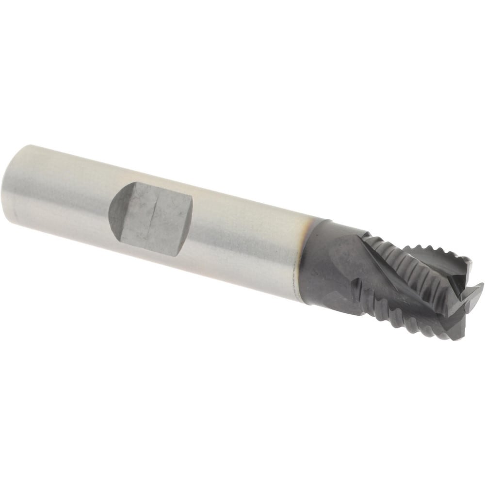 Hertel 84511476 Square End Mill: 3/8 Dia, 3/8 LOC, 3/8 Shank Dia, 2-5/32 OAL, 4 Flutes, Cobalt Image