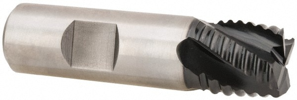 Hertel 84511526 Square End Mill: 3/4 Dia, 3/4 LOC, 3/4 Shank Dia, 2-7/8 OAL, 4 Flutes, Cobalt Image