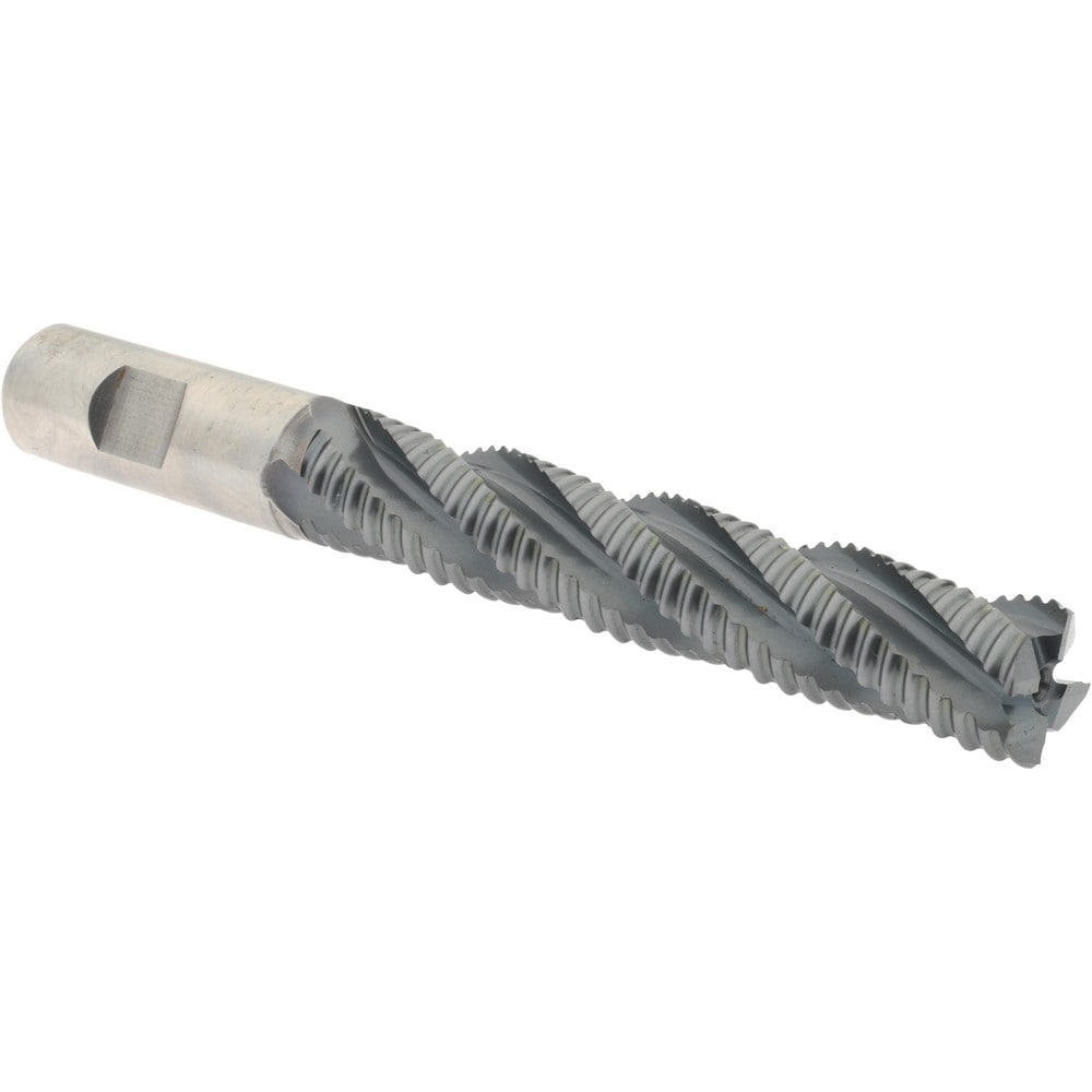 Hertel 84511542 Square End Mill: 3/4 Dia, 4 LOC, 3/4 Shank Dia, 6-1/4 OAL, 4 Flutes, Cobalt Image