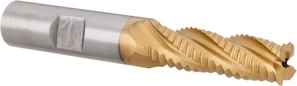 Hertel 84511575 Square End Mill: 7/16 Dia, 1-1/4 LOC, 1/2 Shank Dia, 3-1/4 OAL, 4 Flutes, Cobalt Image