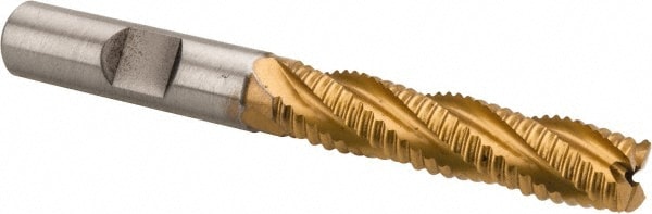 Hertel 84511682 Square End Mill: 3/8 Dia, 1-5/8 LOC, 3/8 Shank Dia, 3-3/16 OAL, 4 Flutes, Cobalt Image