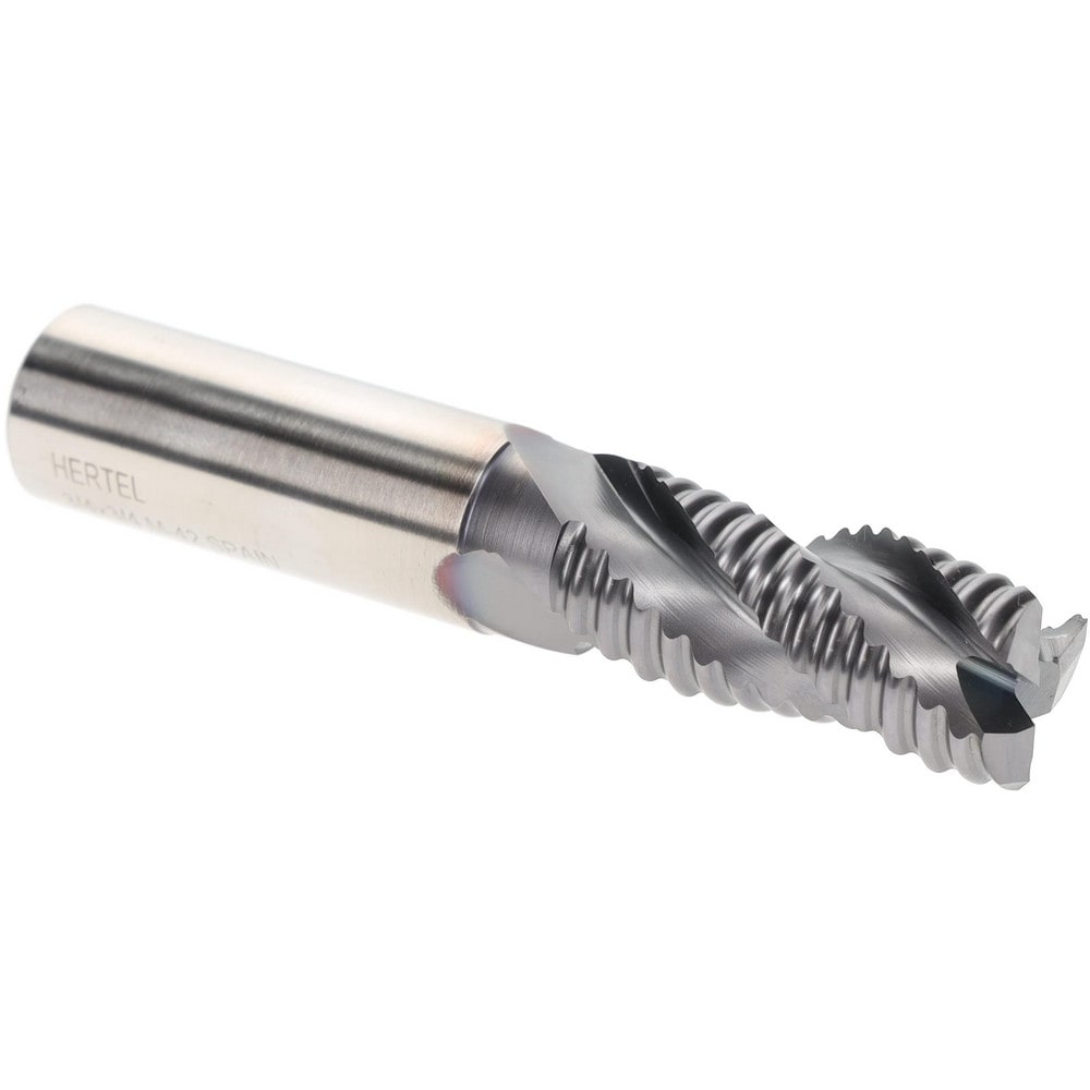 Hertel 84511757 Square End Mill: 3/4" Dia, 3 Flutes, 1-5/8" LOC, Cobalt, 37 ° Helix Image