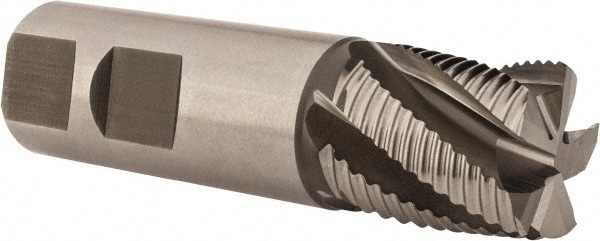 Hertel 84512094 Square End Mill: 7/8 Dia, 7/8 LOC, 7/8 Shank Dia, 3-1/8 OAL, 5 Flutes, Cobalt Image