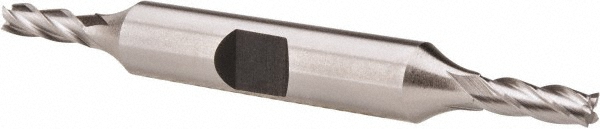 Hertel E2053011 Square End Mill: 11/64 Dia, 1/2 LOC, 3/8 Shank Dia, 3-1/4 OAL, 4 Flutes, Cobalt Image