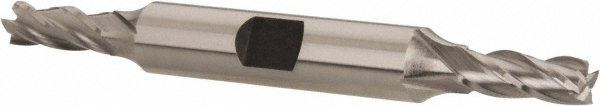 Hertel E2053015 Square End Mill: 15/64 Dia, 5/8 LOC, 3/8 Shank Dia, 3-3/8 OAL, 4 Flutes, Cobalt Image