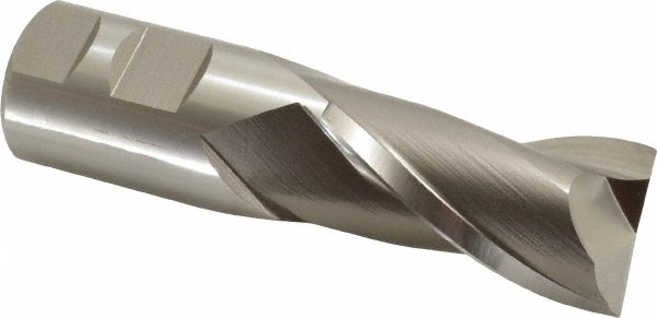 Hertel E299914055 Square End Mill: 1-1/4 Dia, 2-1/4 LOC, 1-1/4 Shank Dia, 4-3/4 OAL, 2 Flutes, Cobalt Image