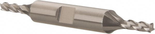 Hertel E2051010 Square End Mill: 5/32 Dia, 7/16 LOC, 3/8 Shank Dia, 3-1/8 OAL, 4 Flutes, Cobalt Image