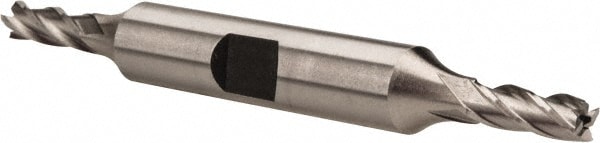 Hertel E2051012 Square End Mill: 3/16 Dia, 1/2 LOC, 3/8 Shank Dia, 3-1/4 OAL, 4 Flutes, Cobalt Image