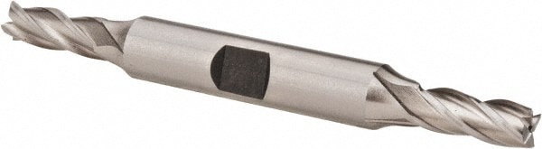 Hertel E2051016 Square End Mill: 1/4 Dia, 5/8 LOC, 3/8 Shank Dia, 3-3/8 OAL, 4 Flutes, Cobalt Image