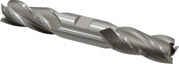 Hertel E2051056 Square End Mill: 7/8 Dia, 1-7/8 LOC, 7/8 Shank Dia, 6-1/8 OAL, 4 Flutes, Cobalt Image