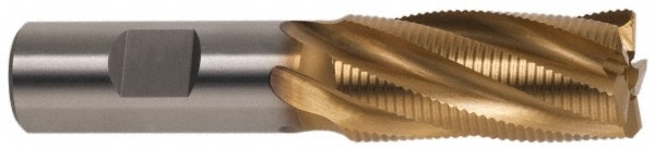 Hertel 84512136 Square End Mill: 7/8 Dia, 1-7/8 LOC, 3/4 Shank Dia, 4-1/8 OAL, 5 Flutes, Cobalt Image